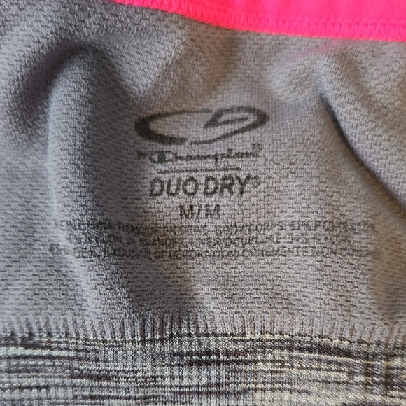 Champion Heathered Gray and Neon Pink Sports Bra - Picture 4 of 4